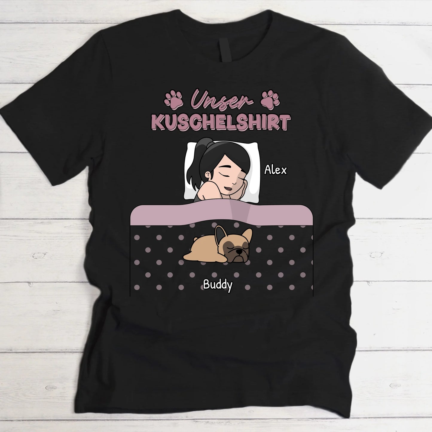 Kuschelzeit mit Fellnasen Single - Individuelles T-Shirt