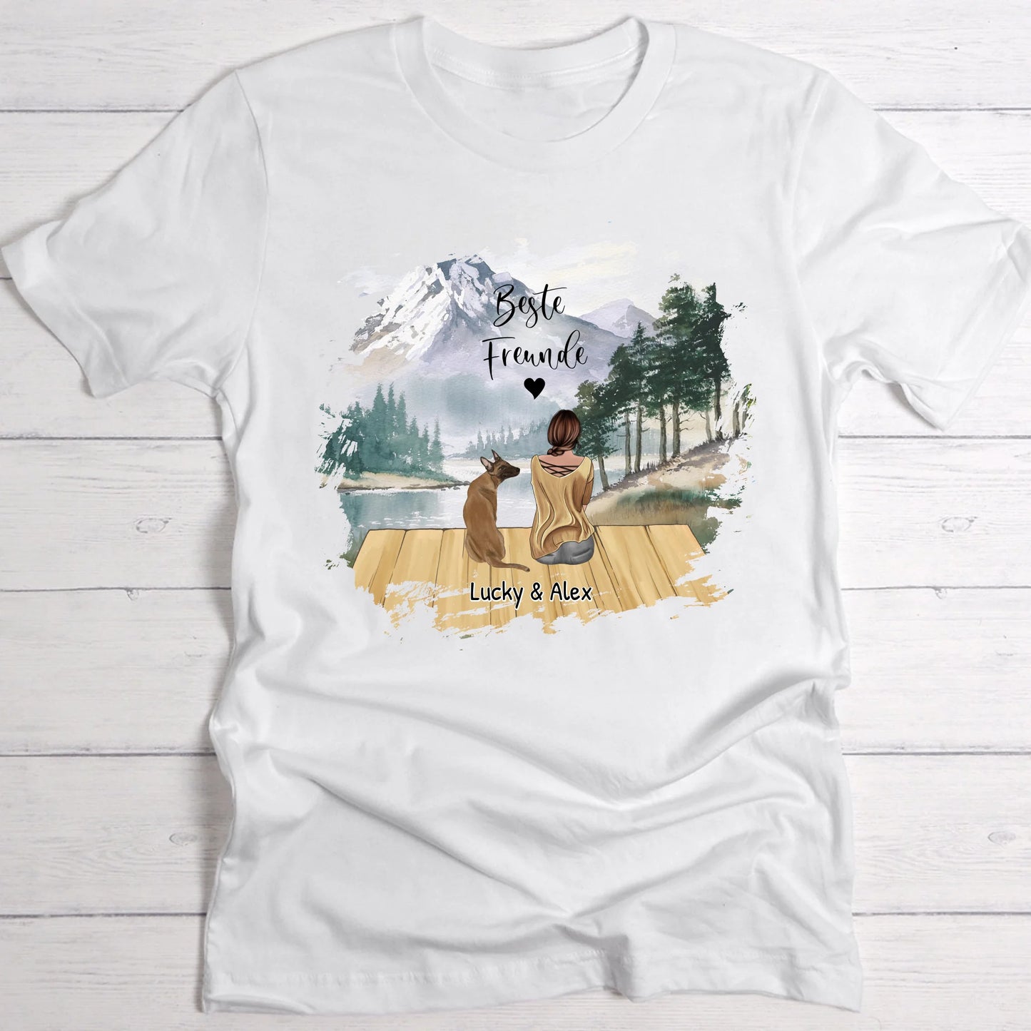 Unterwegs mit Haustier - Individuelles T-Shirt