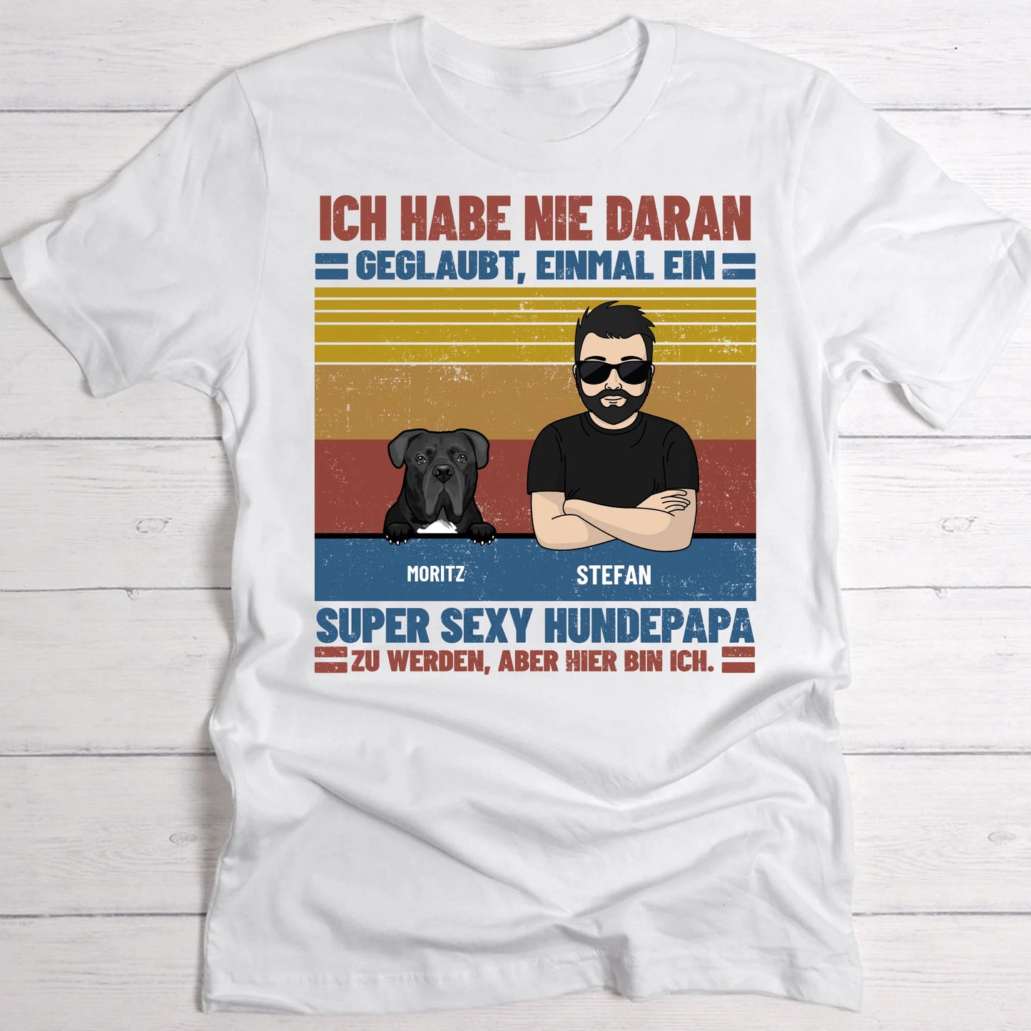 Ultimativer Haustierpapa - Individuelles T-Shirt