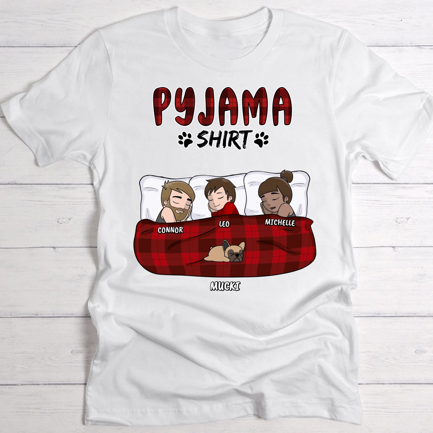 Mein Pyjama Shirt (Familie) - Individuelles T-Shirt