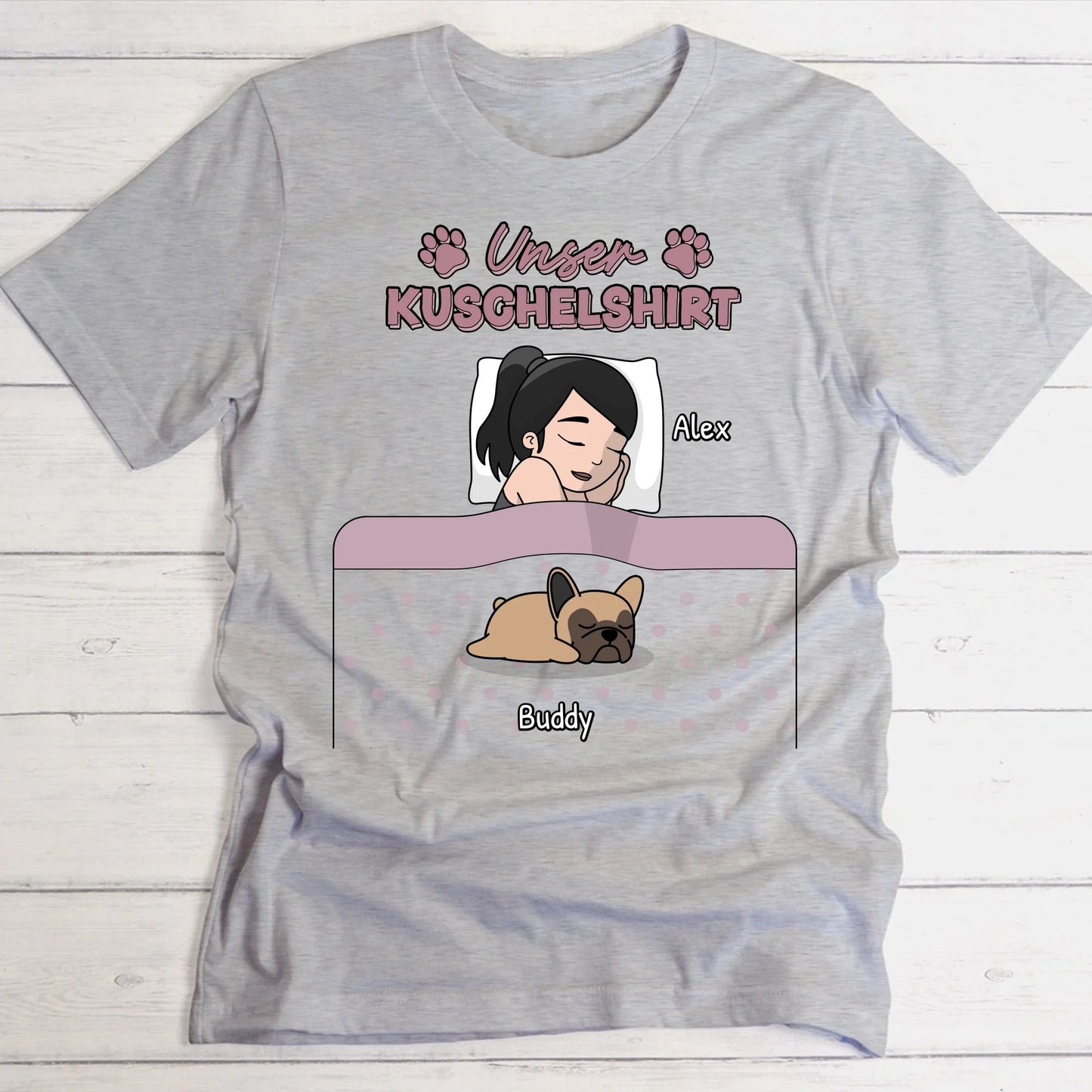 Kuschelzeit mit Fellnasen Single - Individuelles T-Shirt