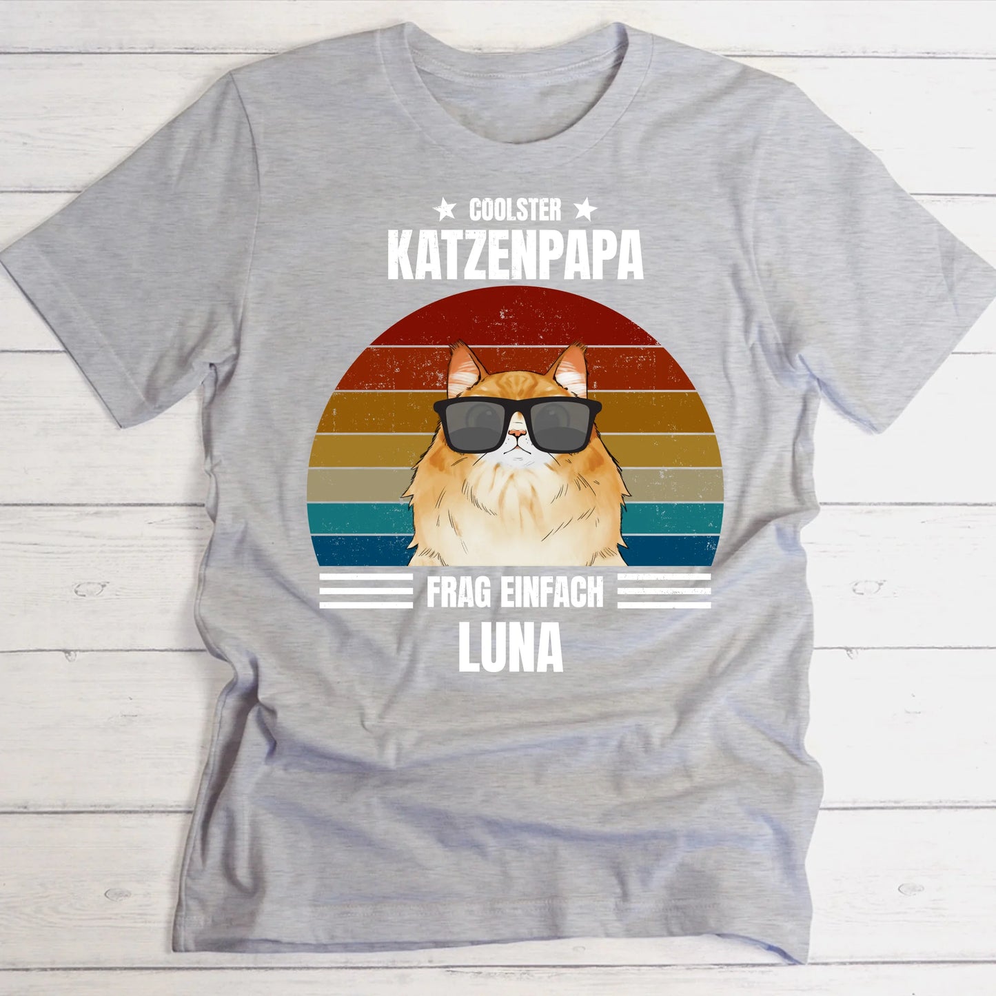Coolster Katzenpapa - Individuelles T-Shirt