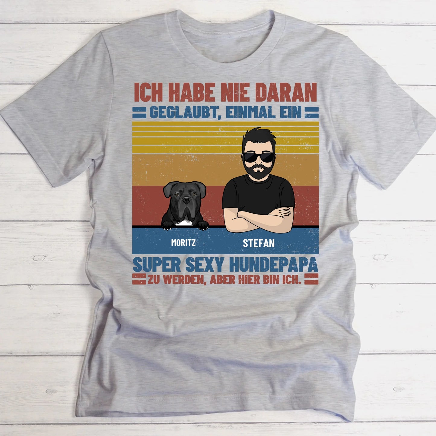 Ultimativer Haustierpapa - Individuelles T-Shirt