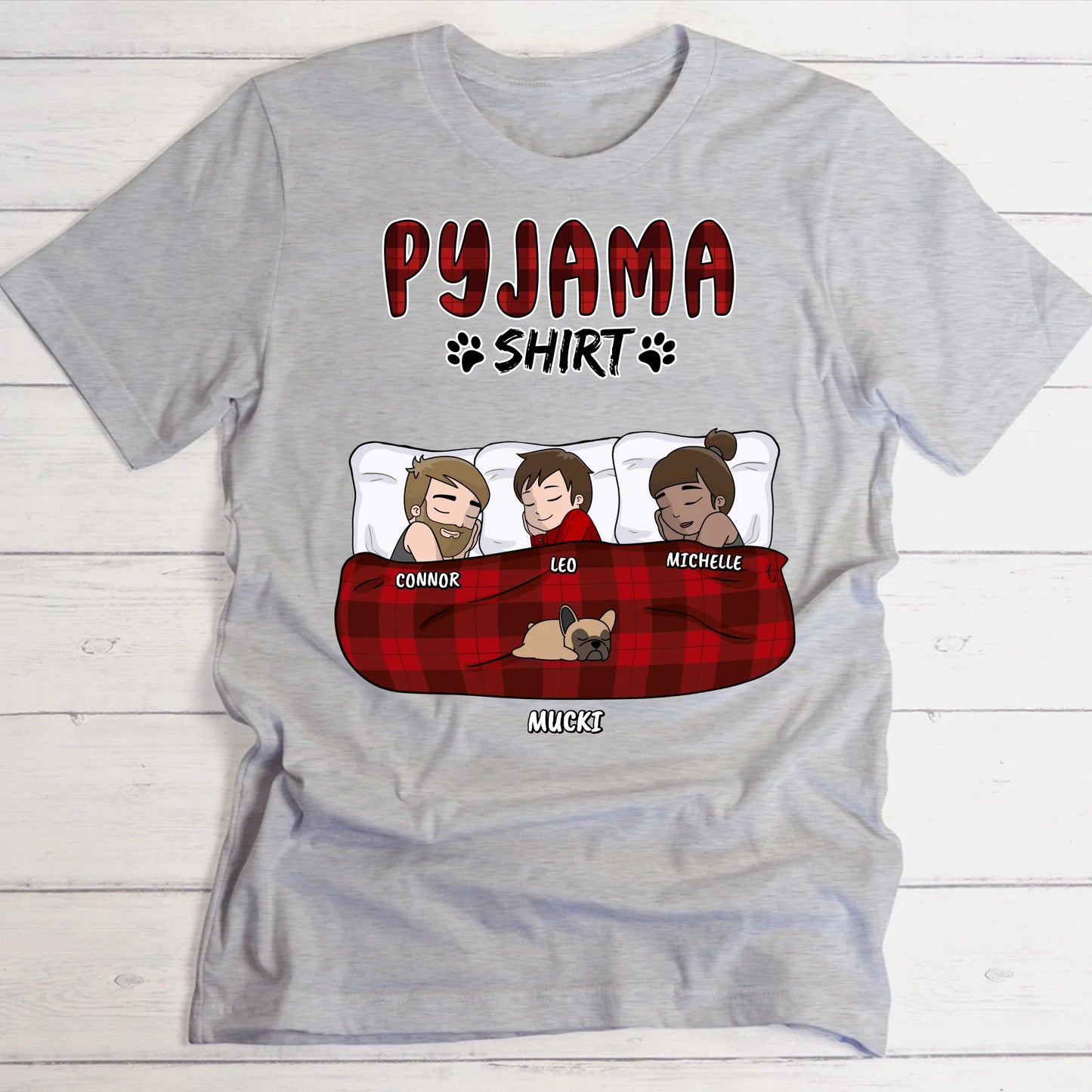 Mein Pyjama Shirt (Familie) - Individuelles T-Shirt