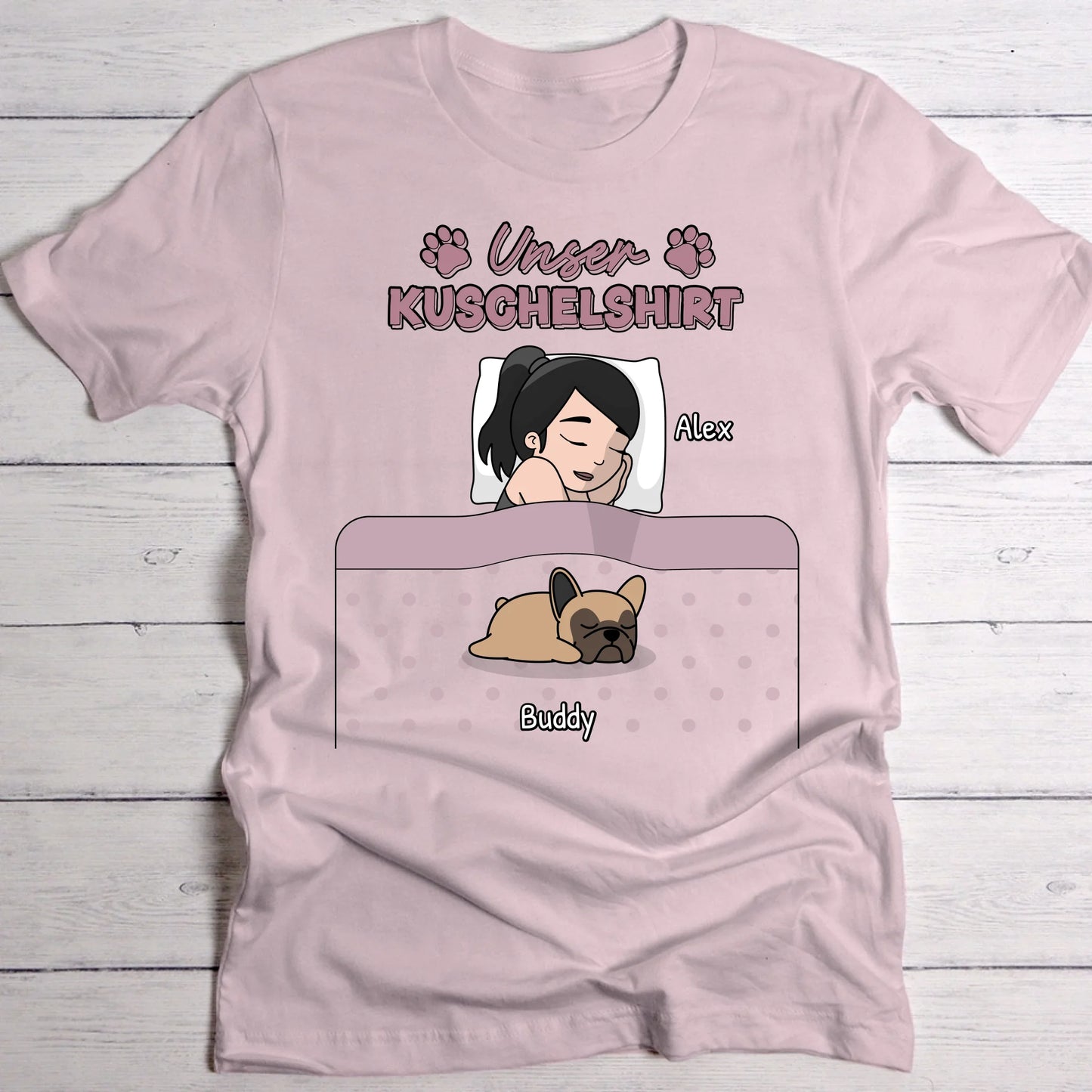 Kuschelzeit mit Fellnasen Single - Individuelles T-Shirt