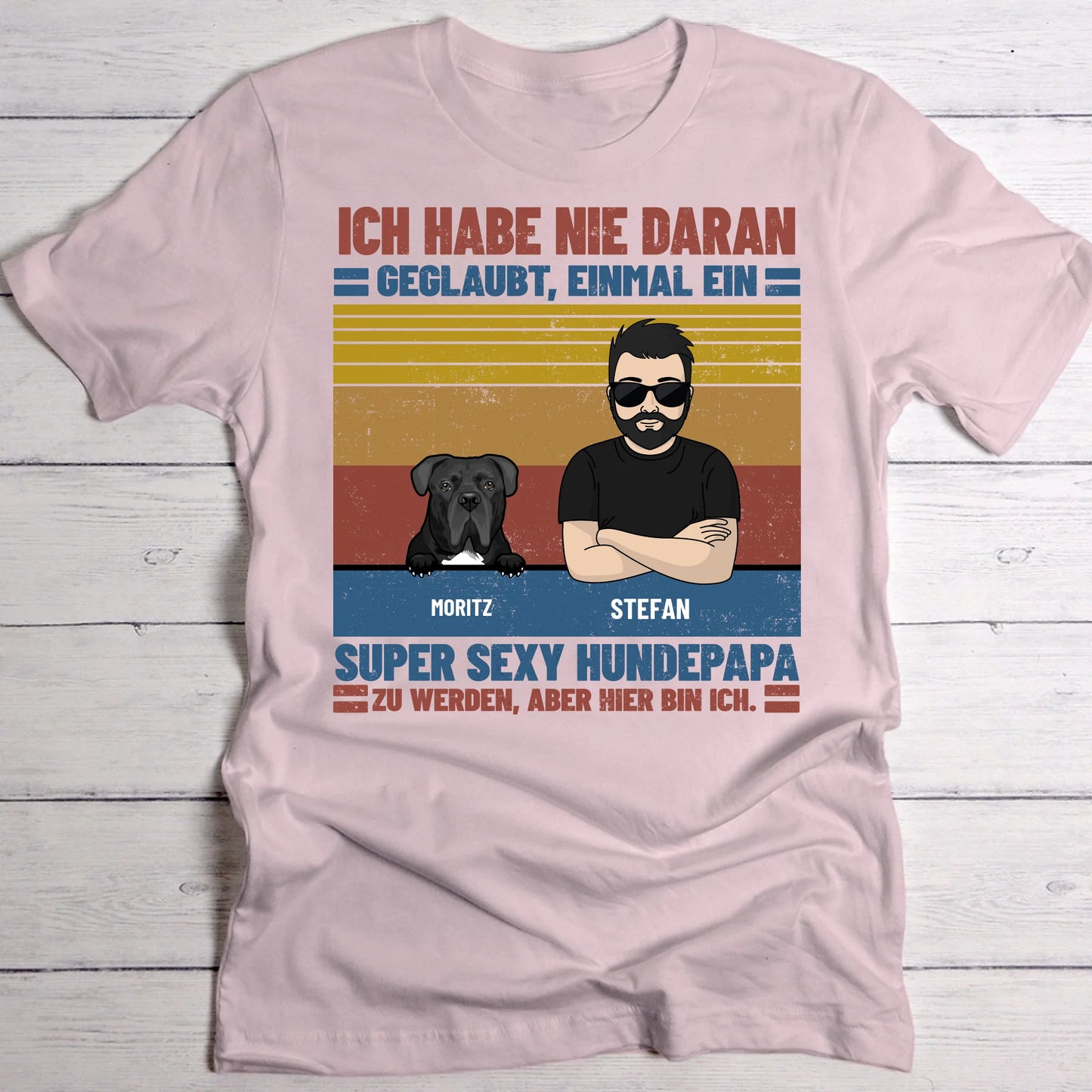 Ultimativer Haustierpapa - Individuelles T-Shirt