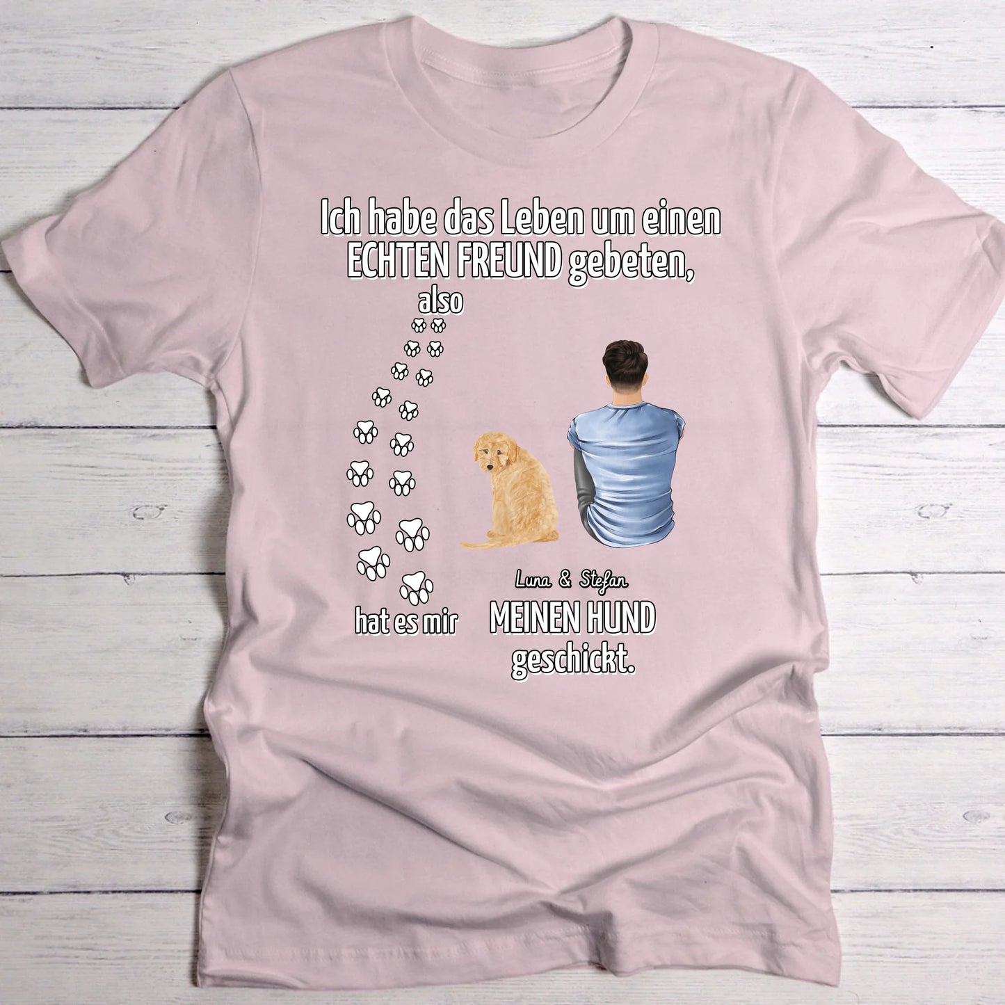Echter Freund - Individuelles T-Shirt
