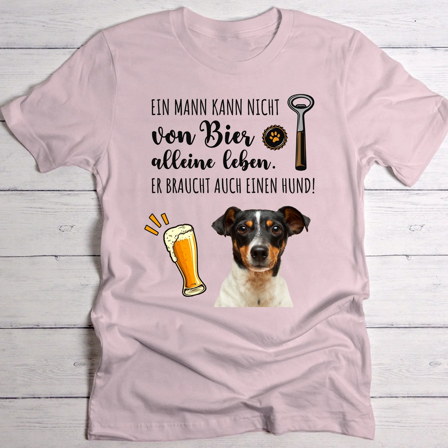 Bier & mein Haustier - Individuelles T-Shirt