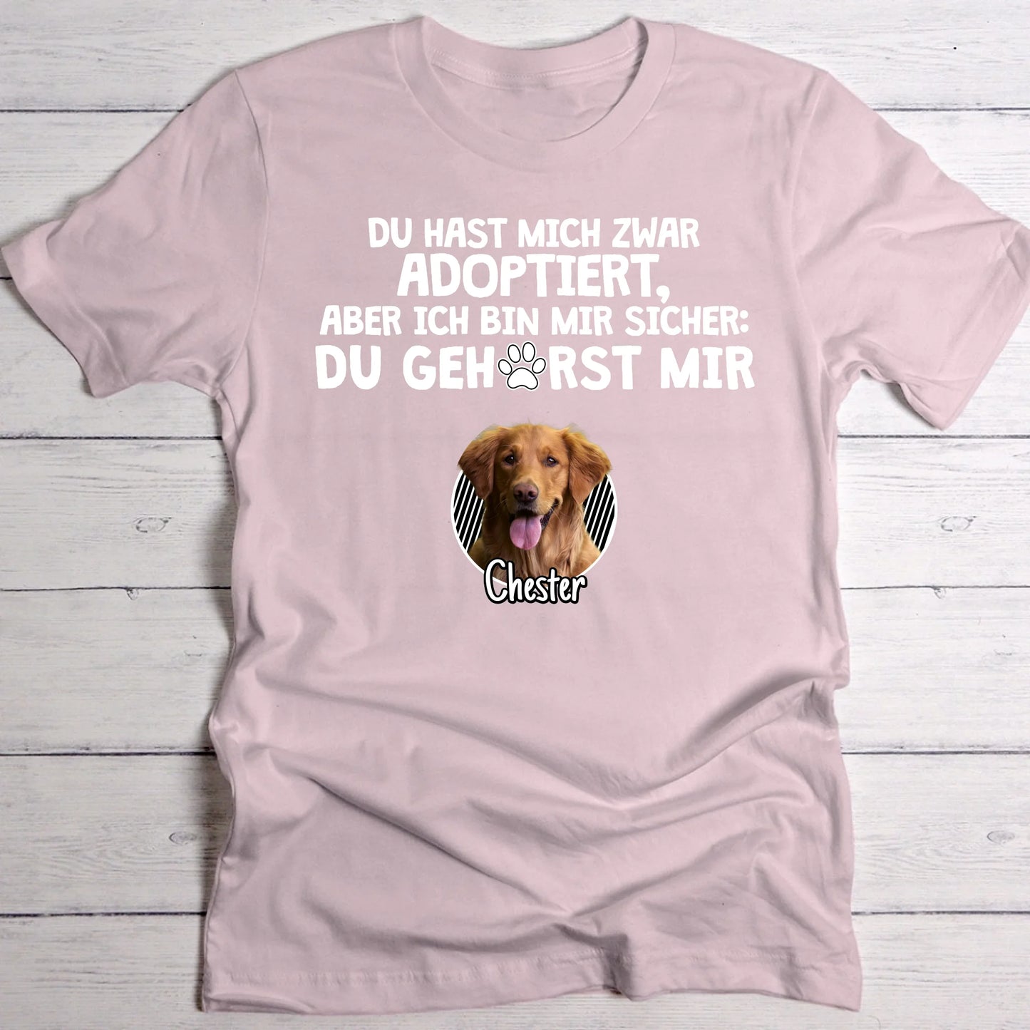 Adoptiert - Individuelles T-Shirt