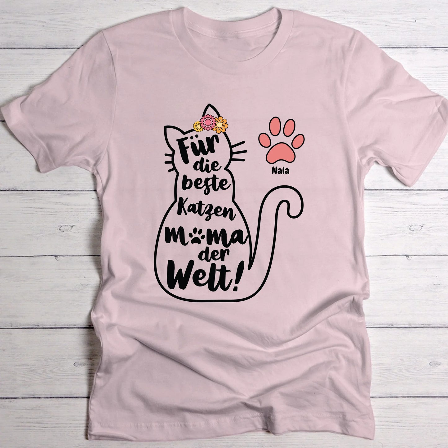 Beste Katzenmama - Individuelles T-Shirt