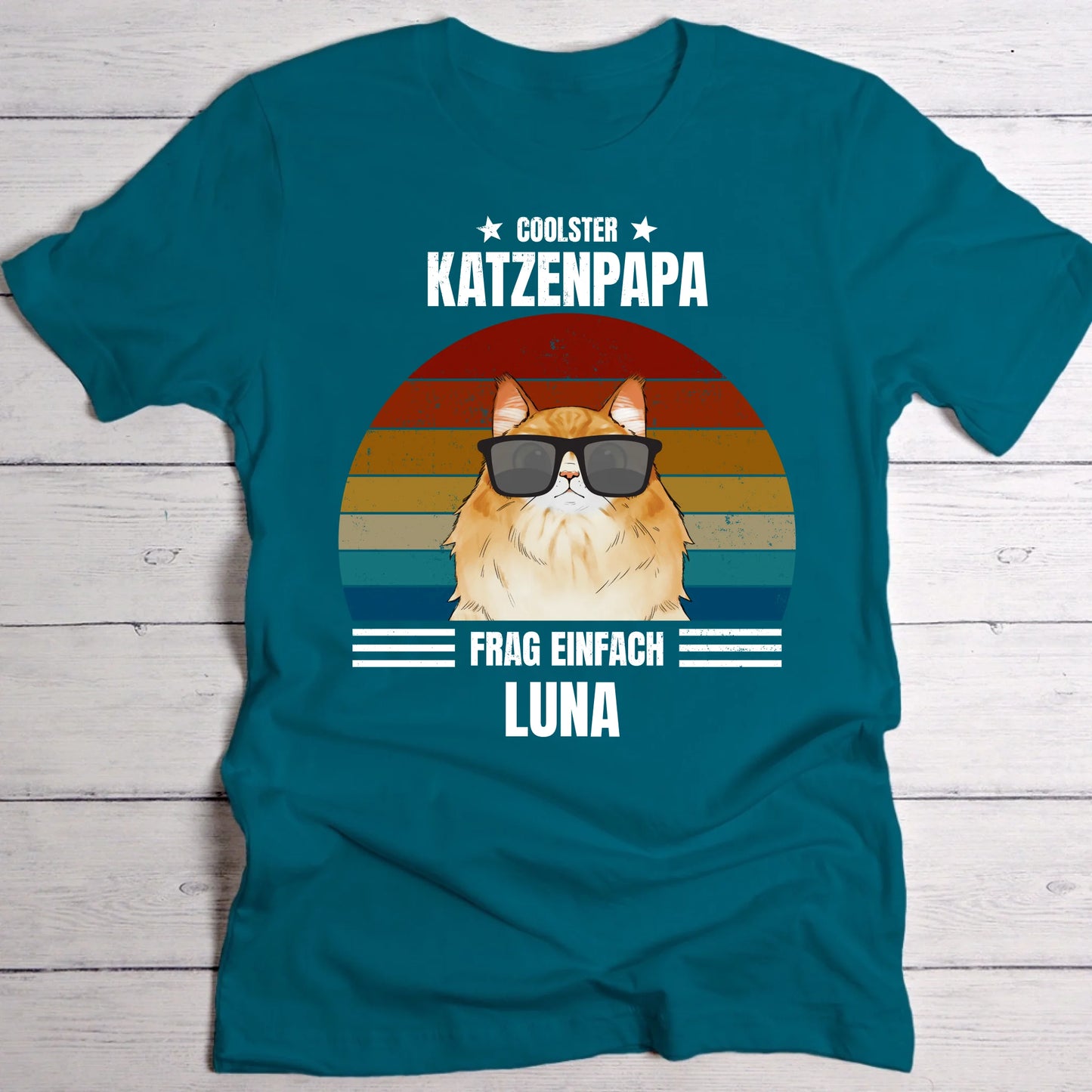 Coolster Katzenpapa - Individuelles T-Shirt