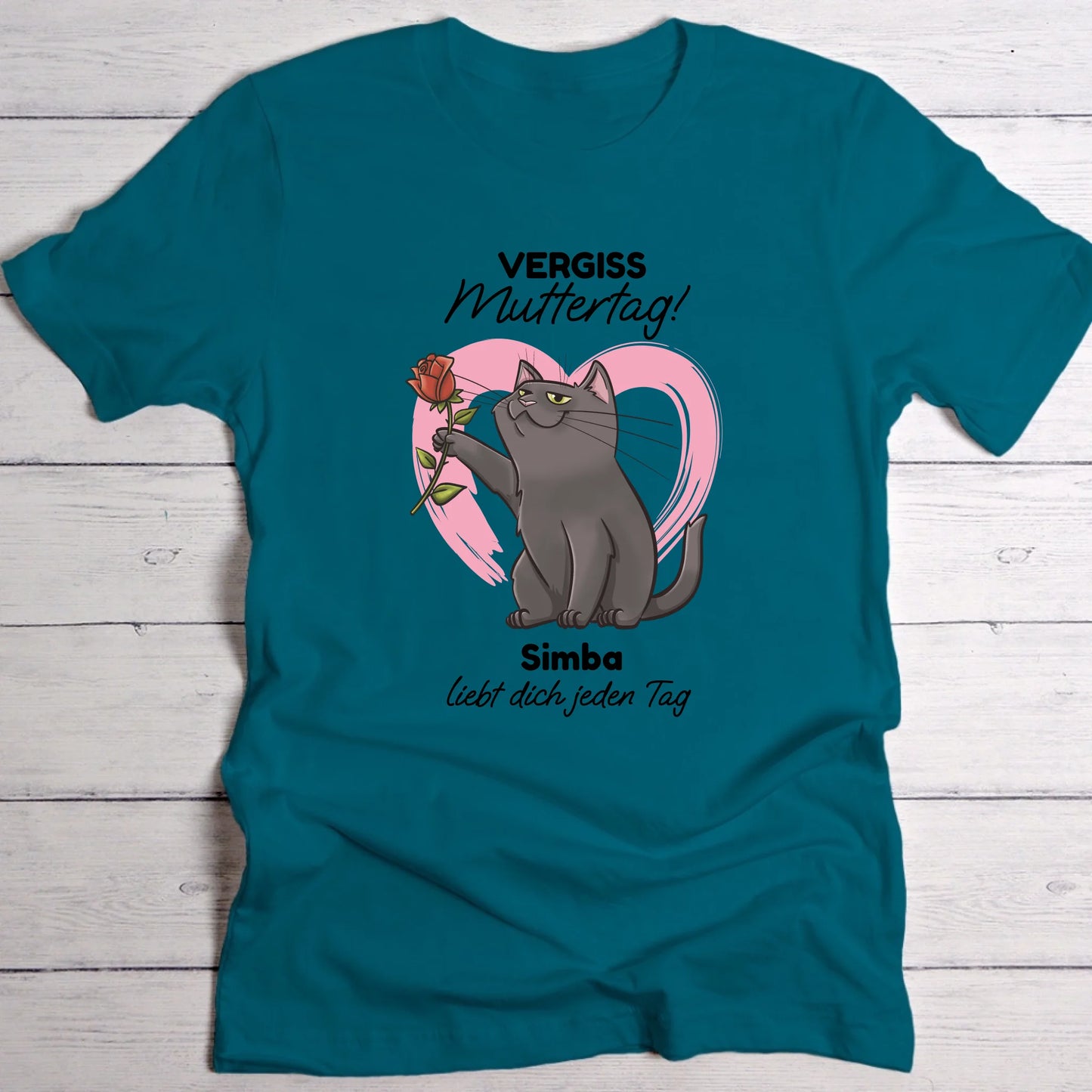 Deine Katze liebt dich - Individuelles T-Shirt