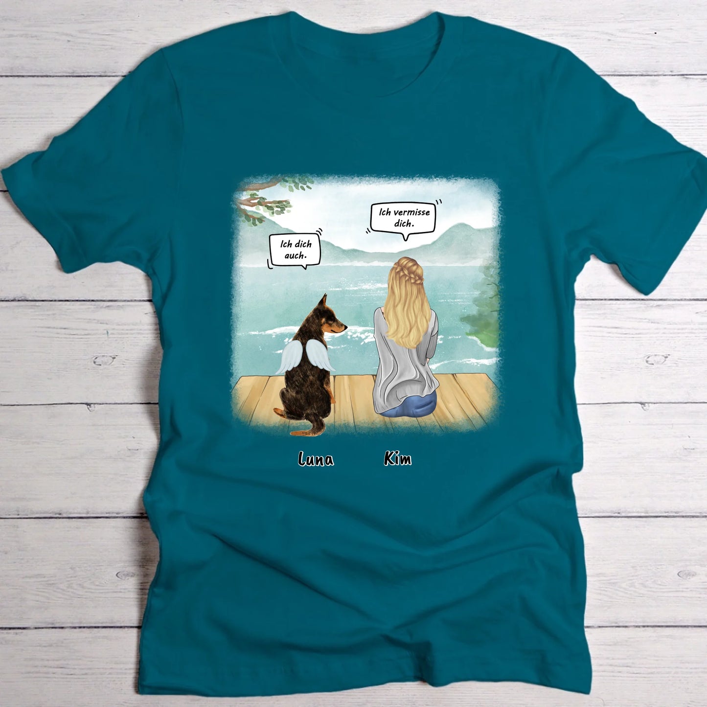 Ich vermisse dich - Individuelles T-Shirt