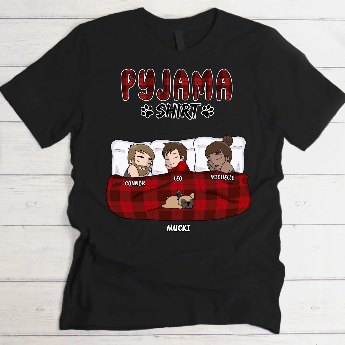 Mein Pyjama Shirt (Familie) - Individuelles T-Shirt