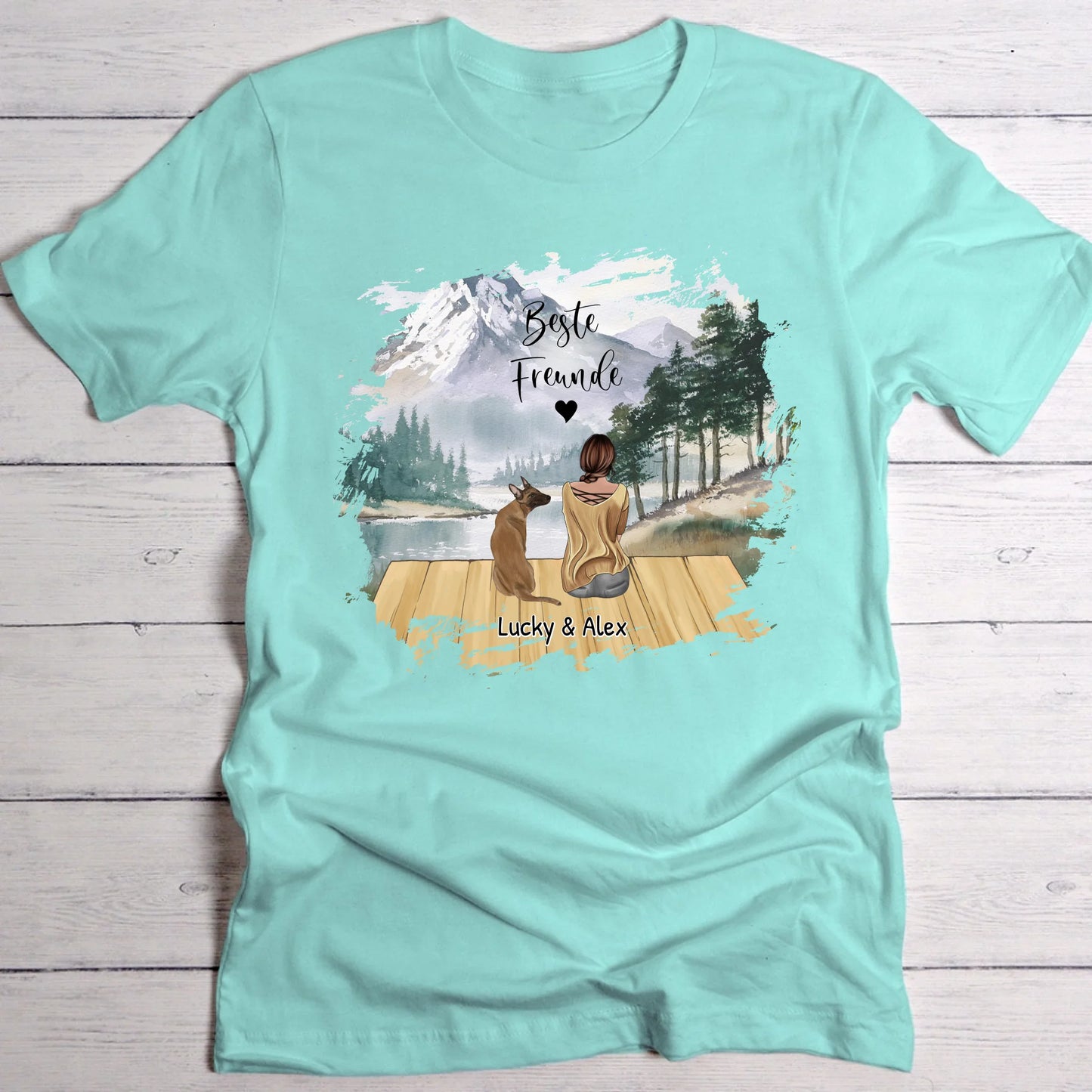 Unterwegs mit Haustier - Individuelles T-Shirt