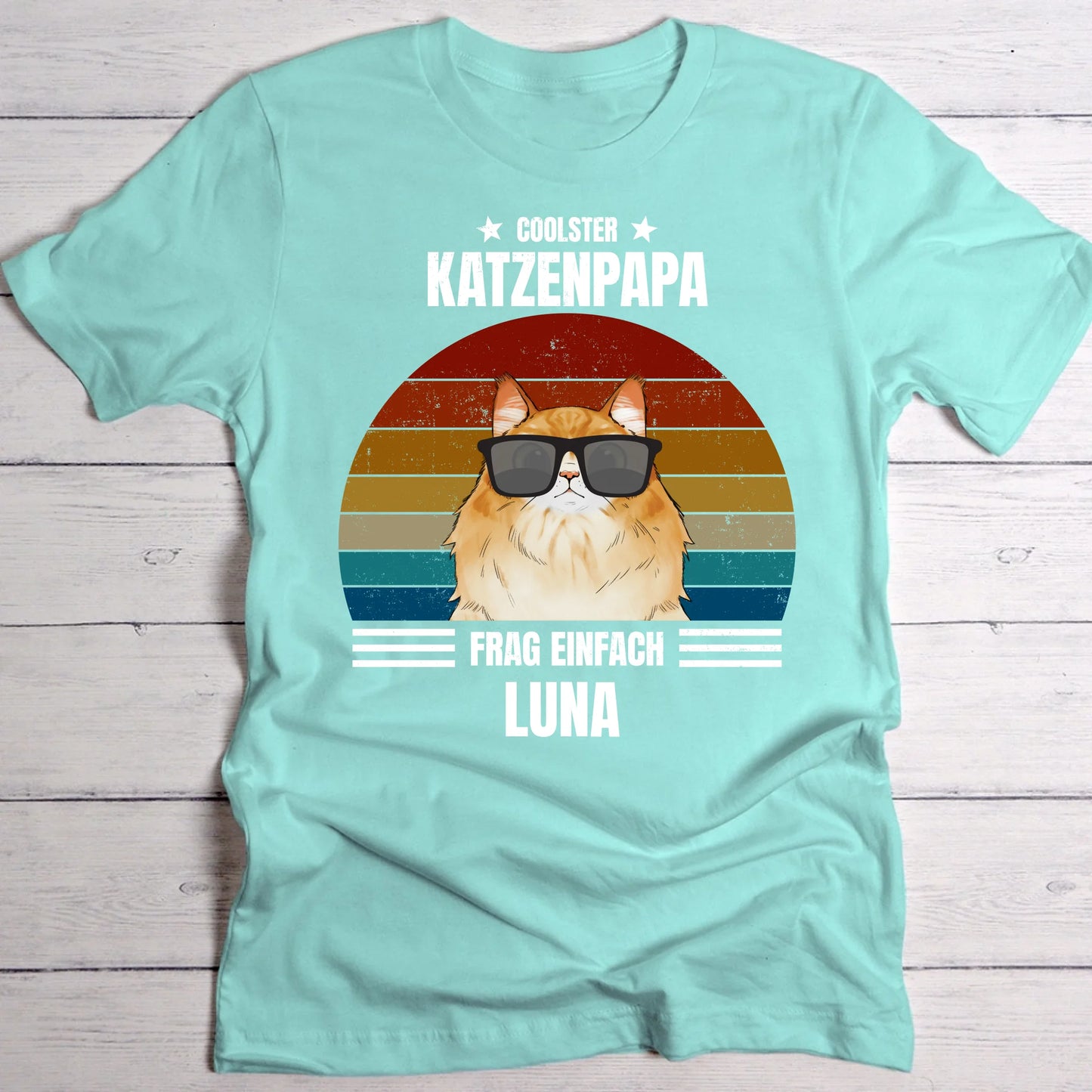 Coolster Katzenpapa - Individuelles T-Shirt