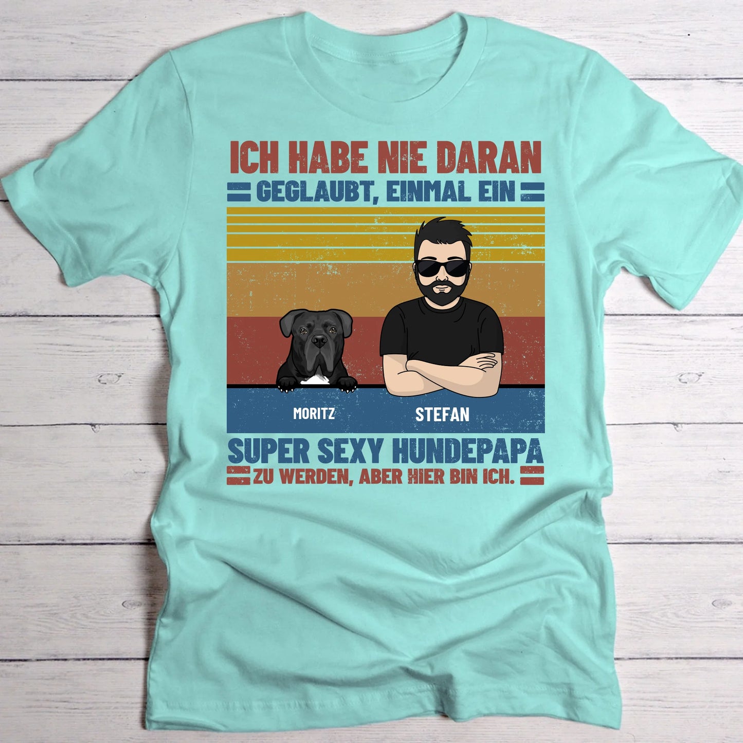 Ultimativer Haustierpapa - Individuelles T-Shirt