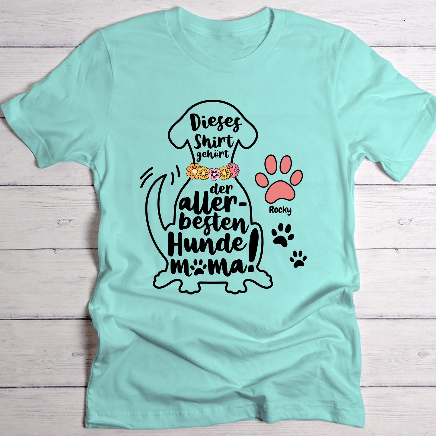 Allerbeste Hundemama - Individuelles T-Shirt
