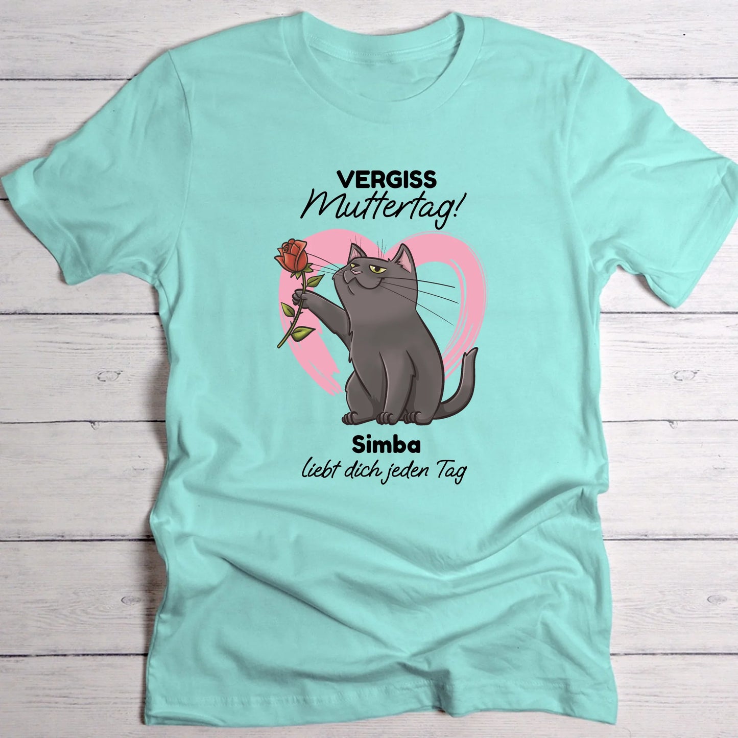 Deine Katze liebt dich - Individuelles T-Shirt