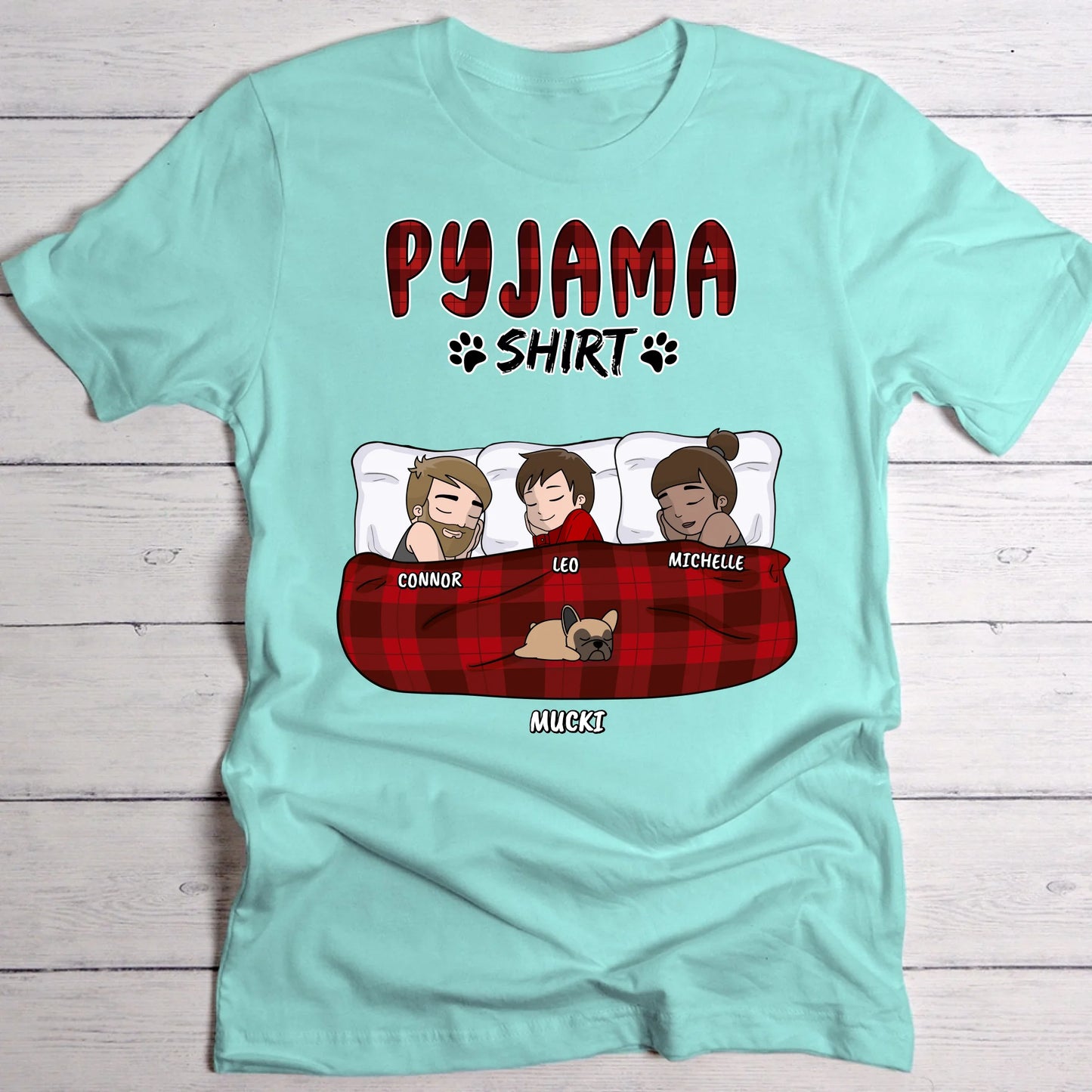 Mein Pyjama Shirt (Familie) - Individuelles T-Shirt