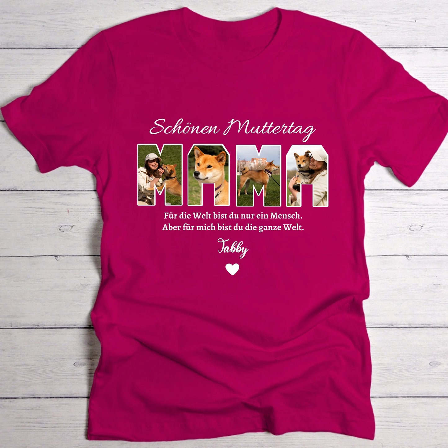 Du bist meine Welt - Individuelles T-Shirt