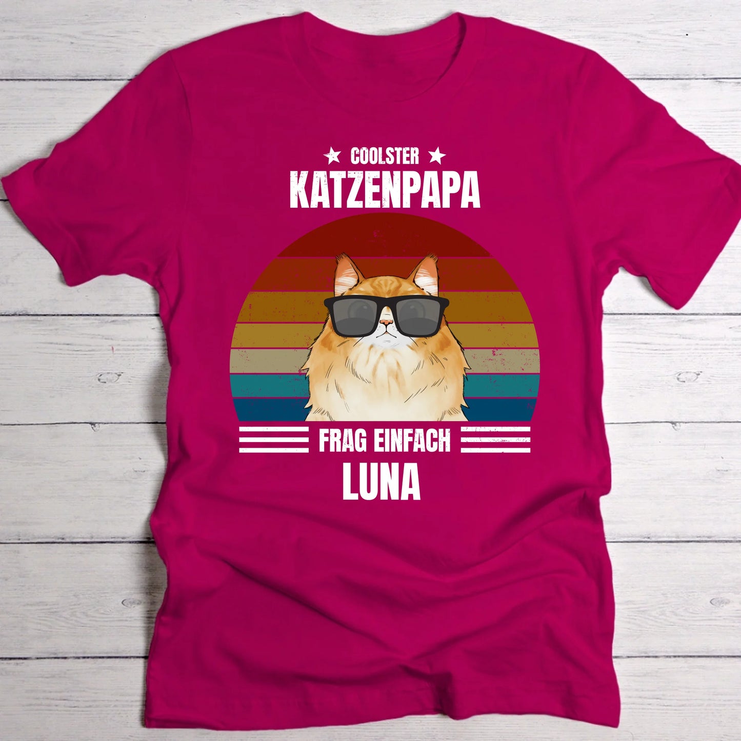 Coolster Katzenpapa - Individuelles T-Shirt