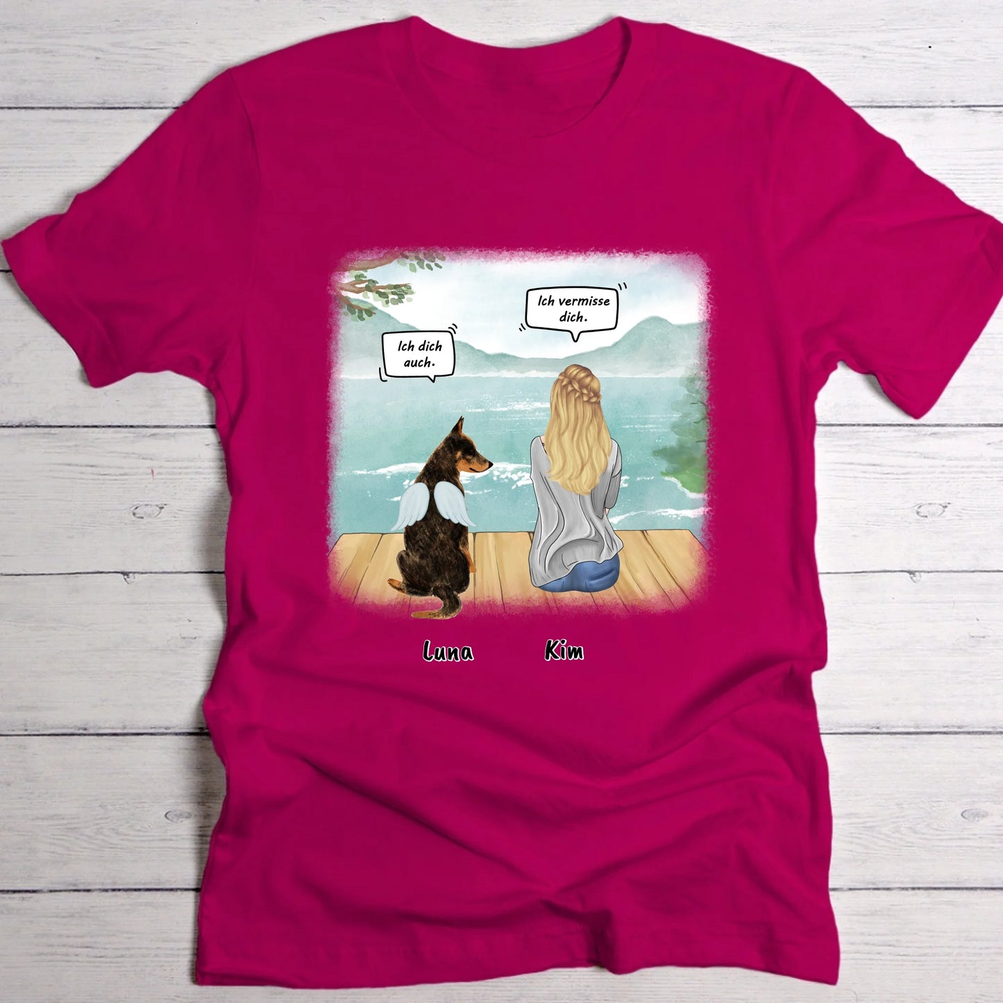 Ich vermisse dich - Individuelles T-Shirt