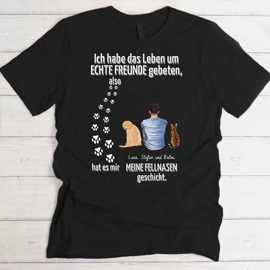 Echter Freund - Individuelles T-Shirt