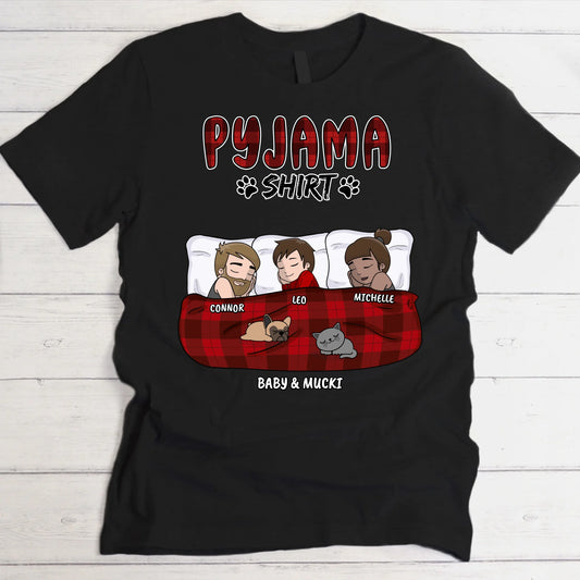 Mein Pyjama Shirt (Familie) - Individuelles T-Shirt