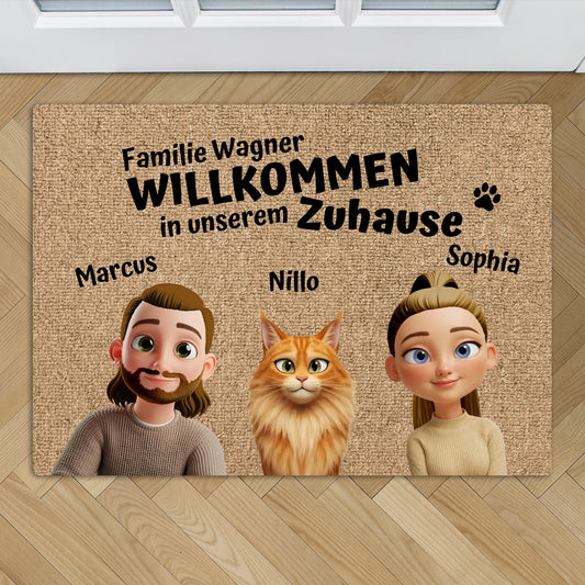 Unser Zuhause - Individuelle Fußmatte