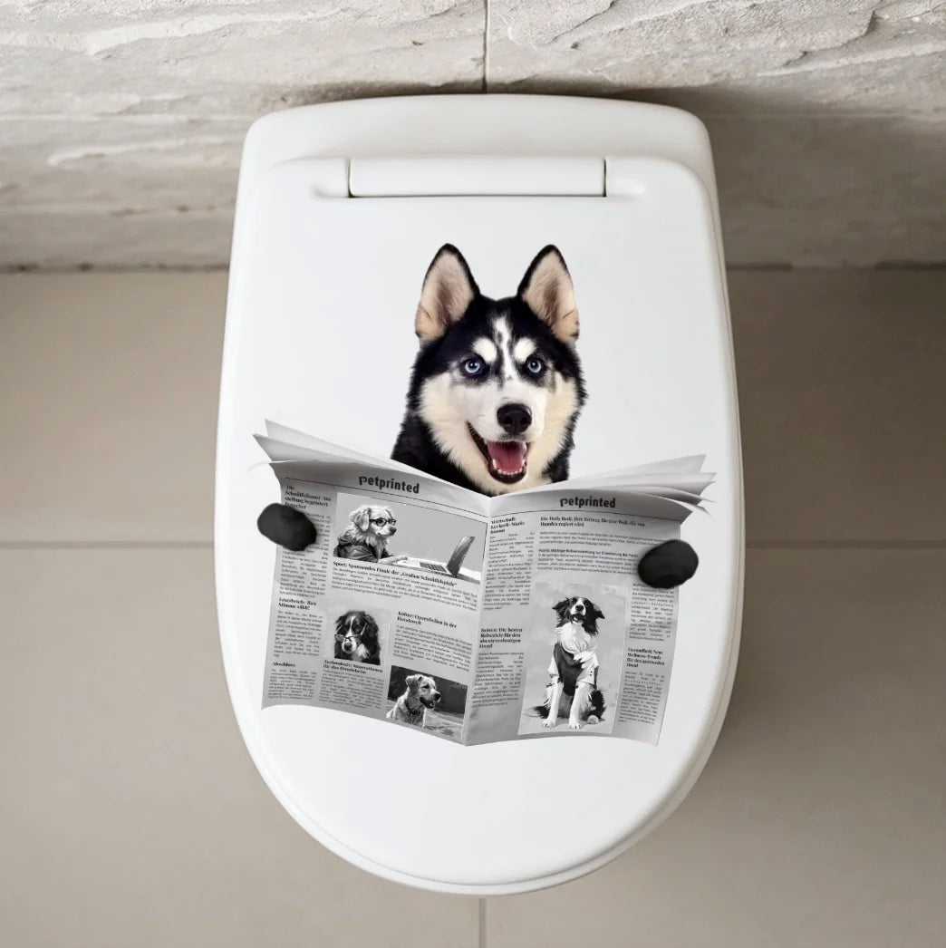 Wichtige Sitzung - Individueller WC Aufkleber