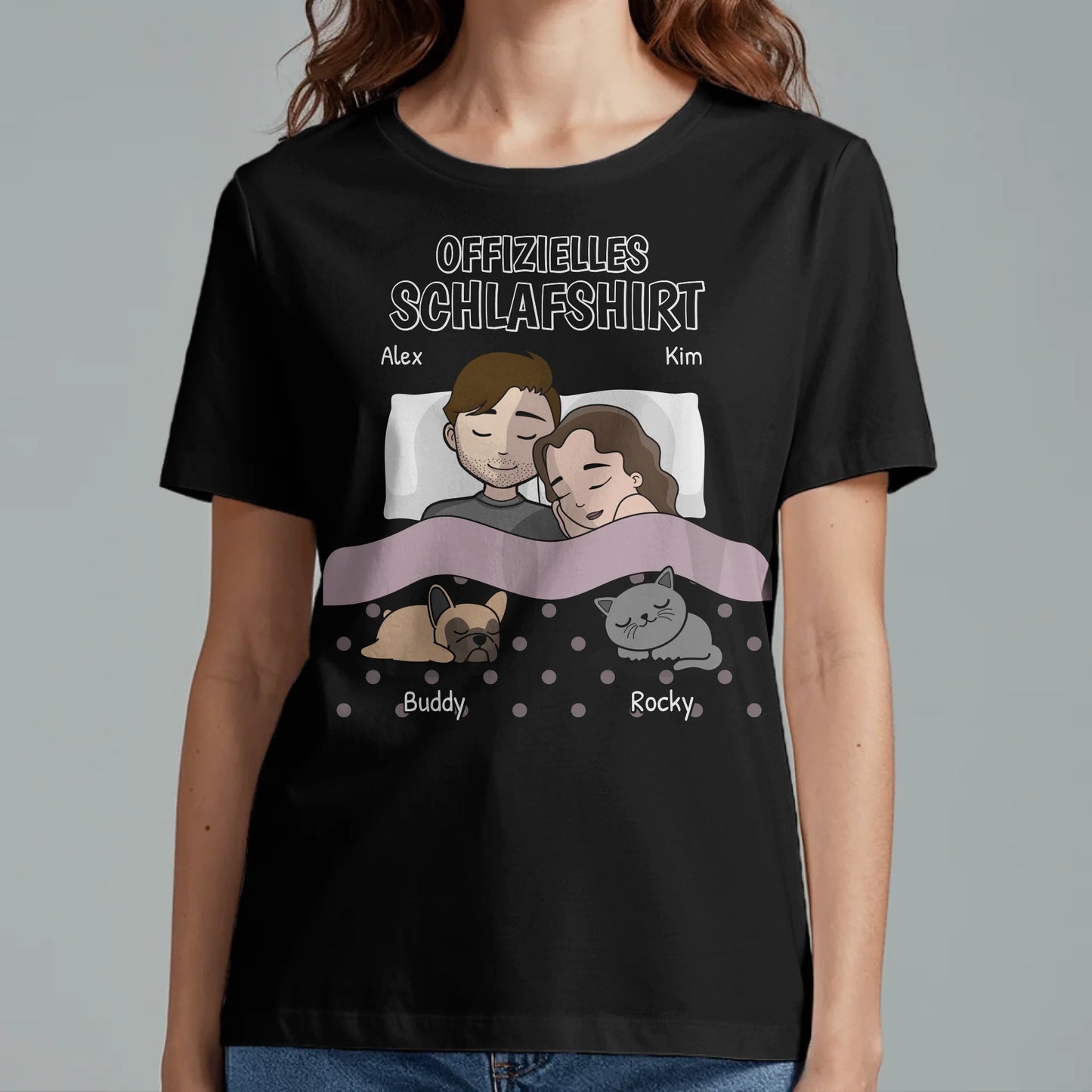 Kuschelzeit mit Fellnasen - Individuelles T-Shirt