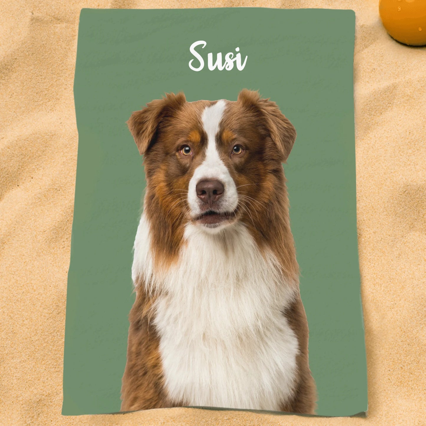Haustierportrait - Individuelles Strandtuch