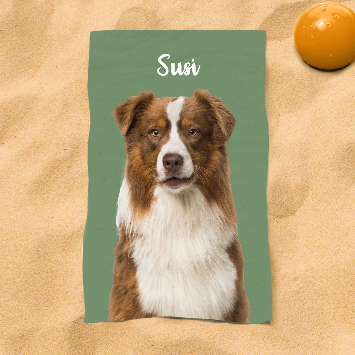 Haustierportrait - Individuelles Strandtuch