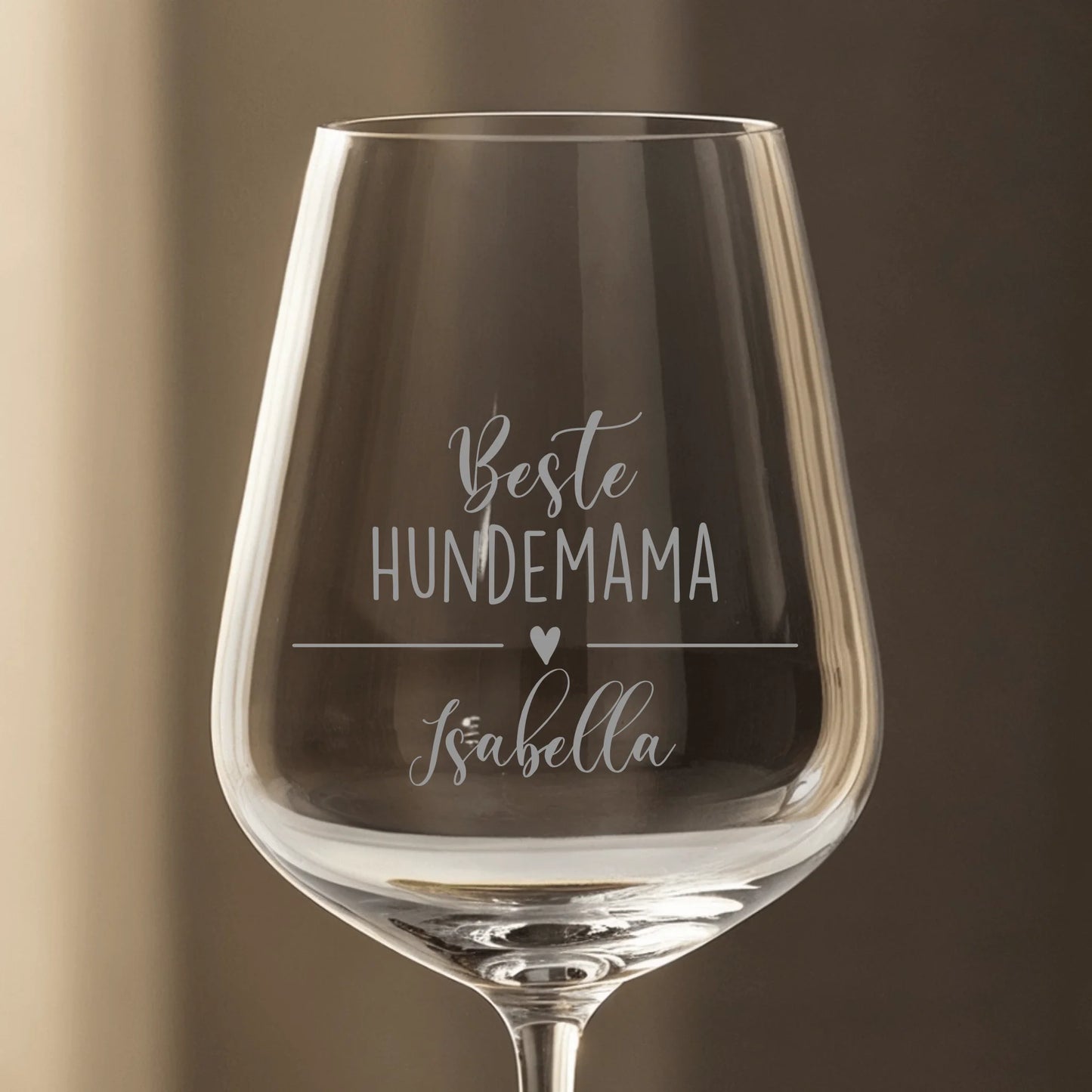 Beste Hundemama - Individuelles Weinglas