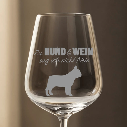 Zu Hund und Wein sag ich nicht nein - Individuelles Weinglas