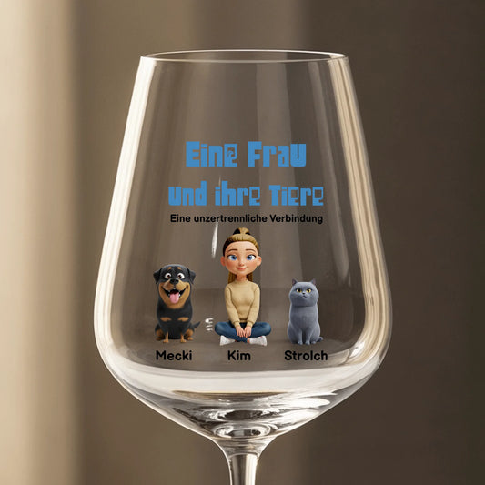 Eine unzertrennliche Verbindung - Individuelles Weinglas