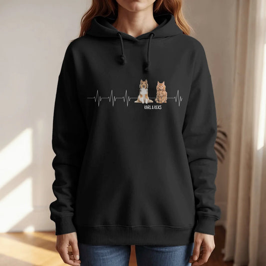 Herzschlag - Individueller Hoodie
