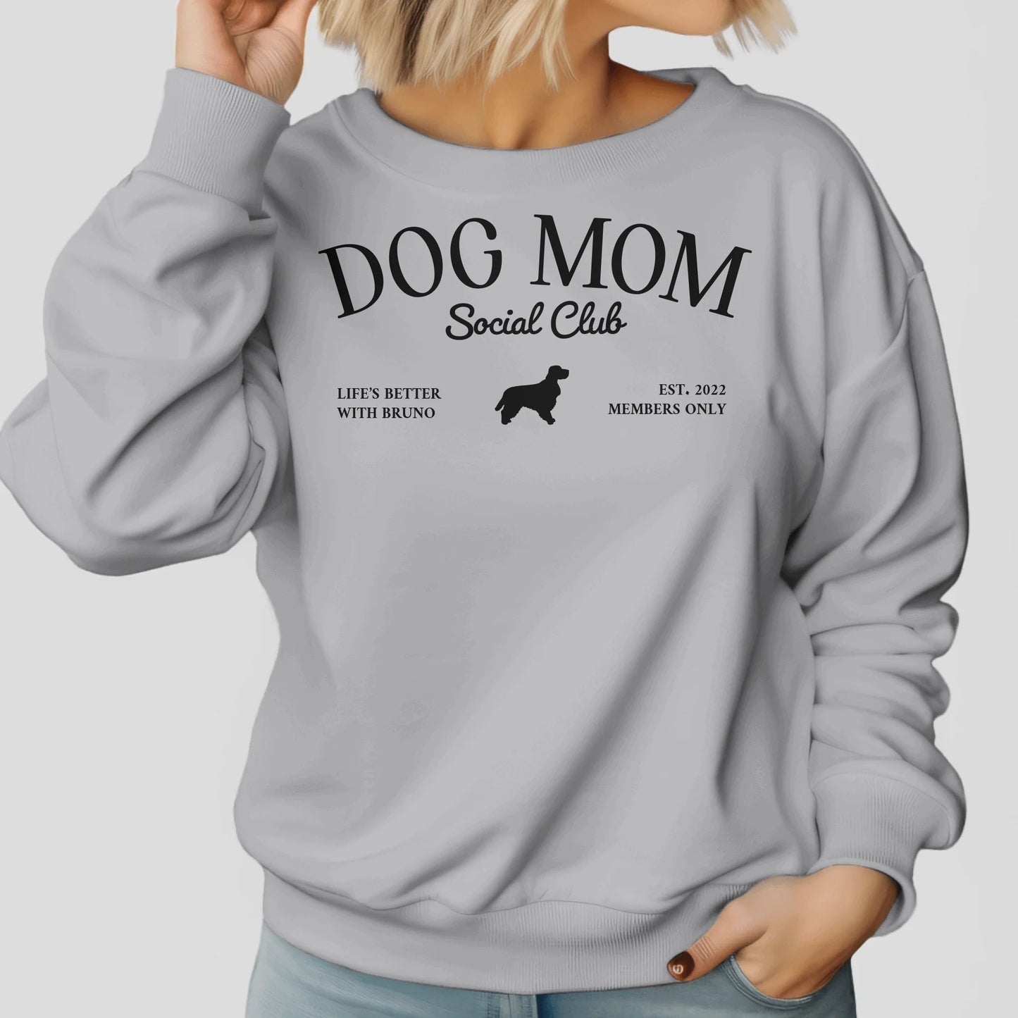 Dog Mom Club - Individuelles Sweatshirt