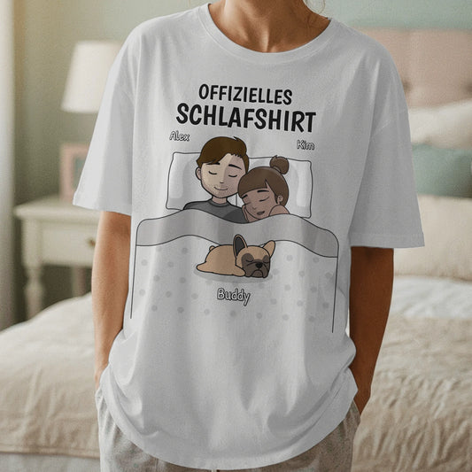 Personalisiertes Oversize Schlafshirt - Kuschelzeit mit Fellnasen