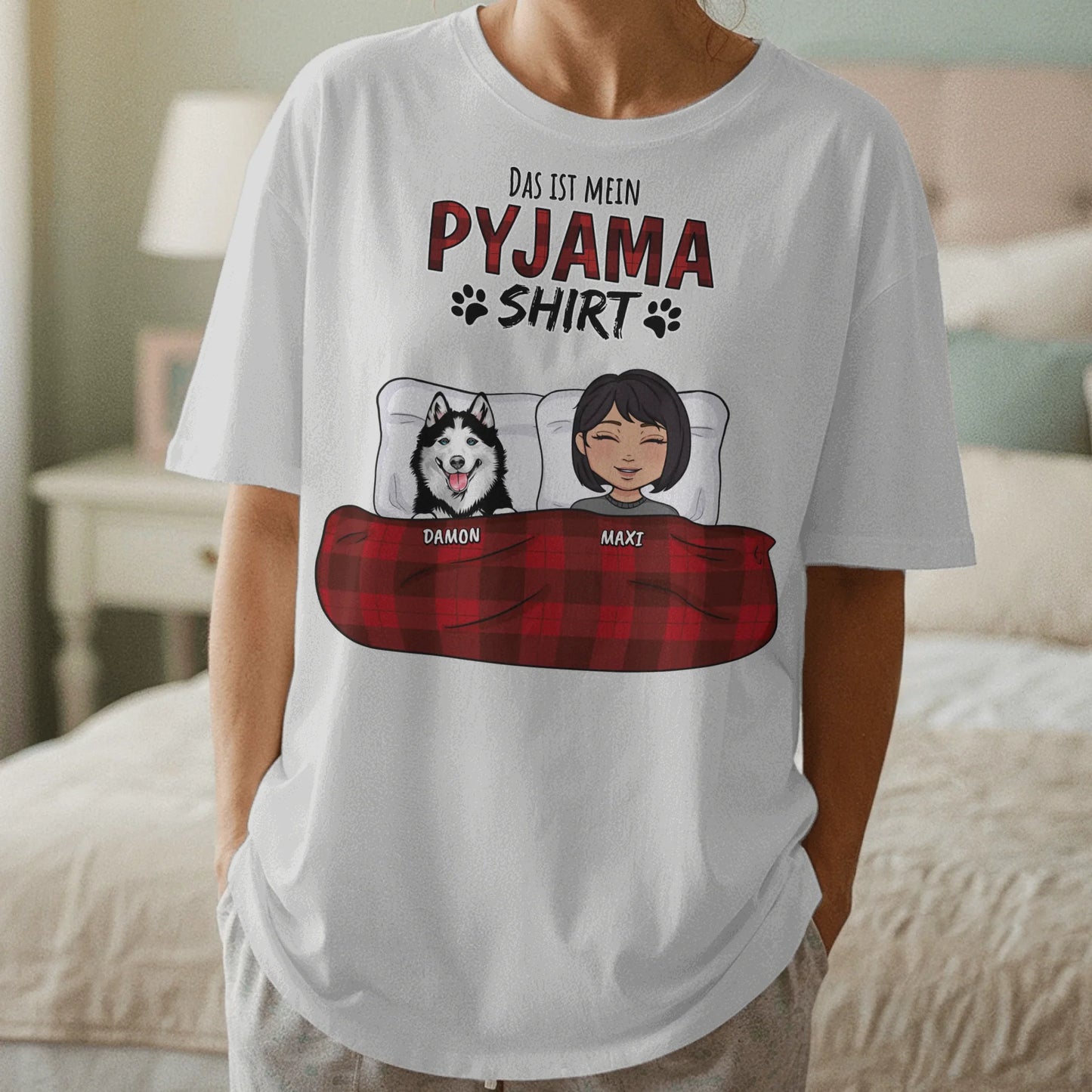 Personalisiertes Oversize Schlafshirt - Mein Pyjama Shirt