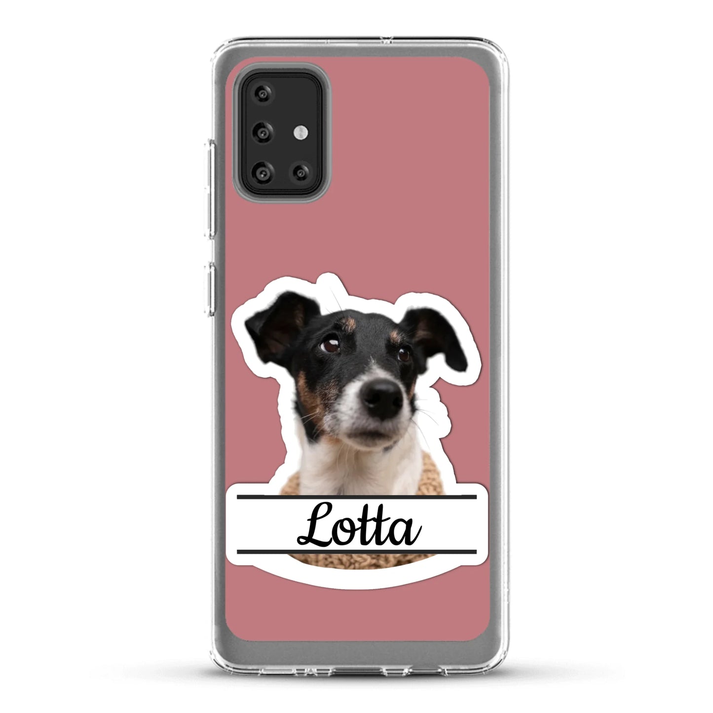 Haustierportrait Stickeroptik - Individuelle Handyhülle