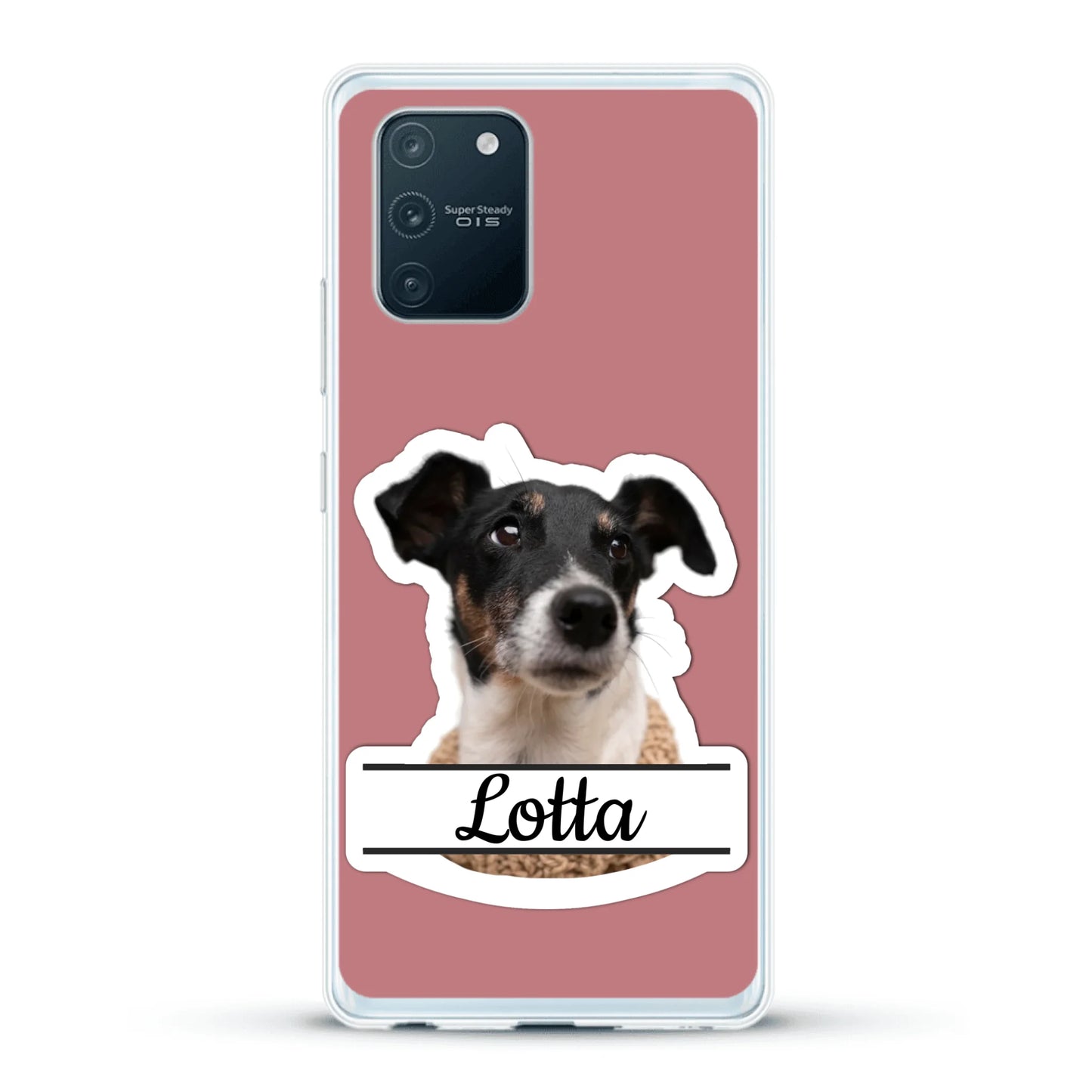 Haustierportrait Stickeroptik - Individuelle Handyhülle