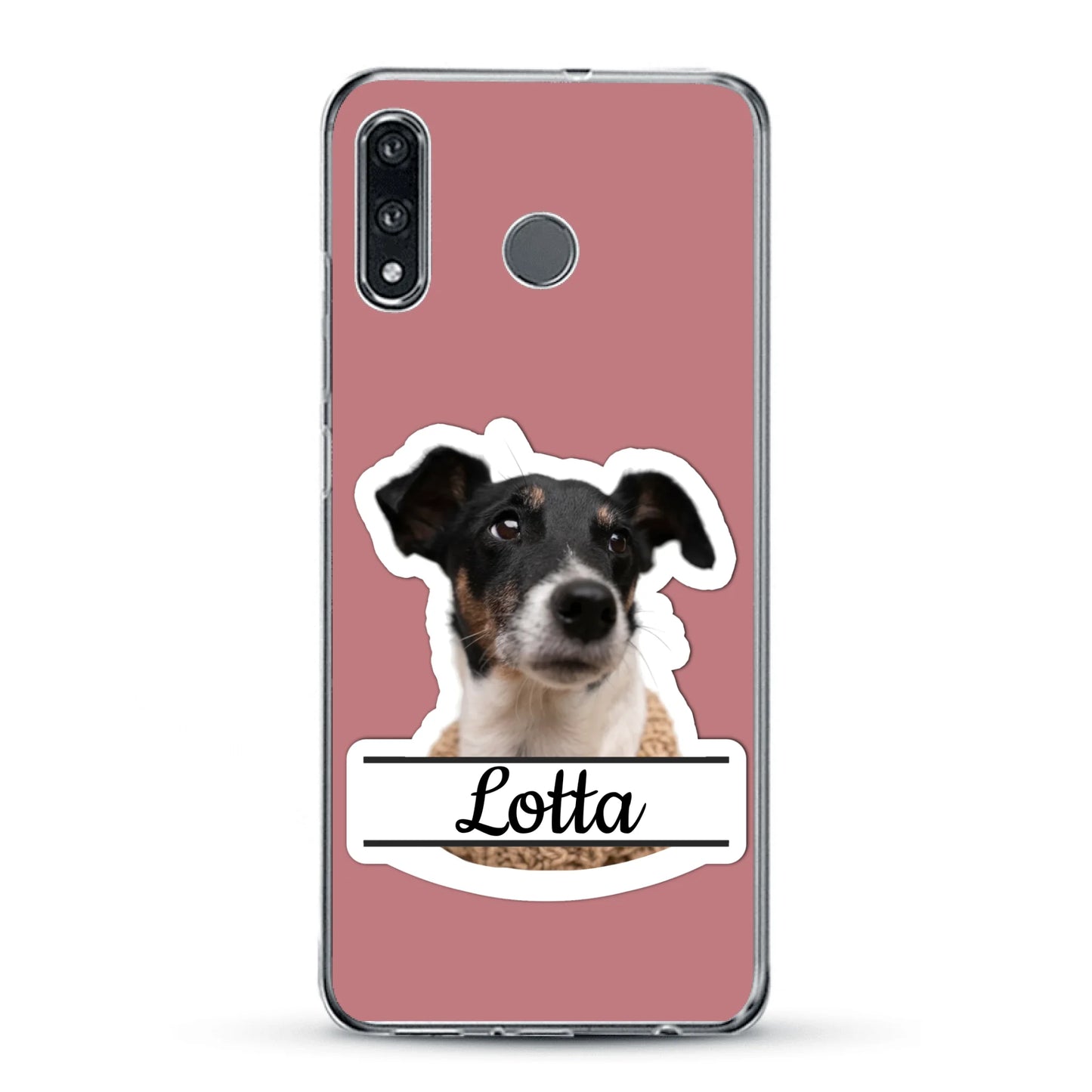 Haustierportrait Stickeroptik - Individuelle Handyhülle