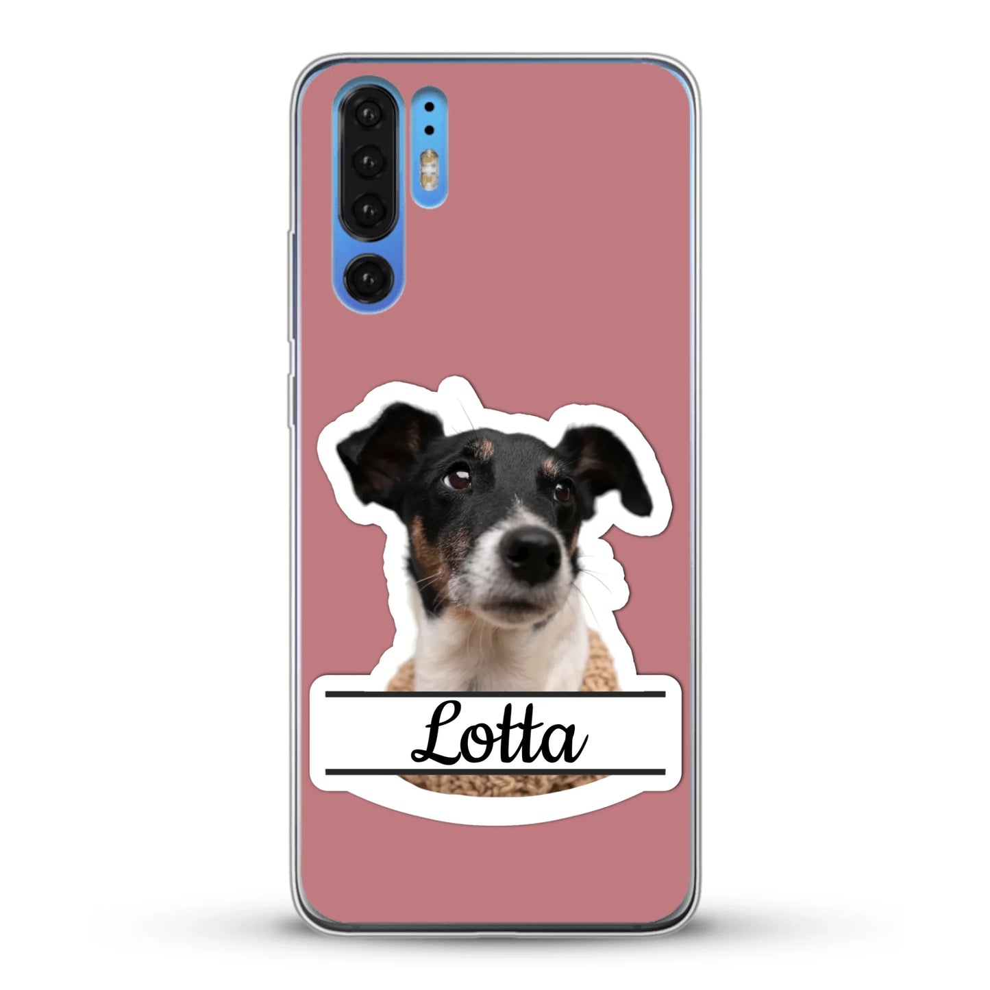 Haustierportrait Stickeroptik - Individuelle Handyhülle