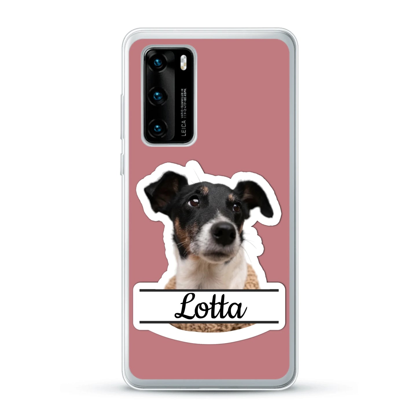 Haustierportrait Stickeroptik - Individuelle Handyhülle