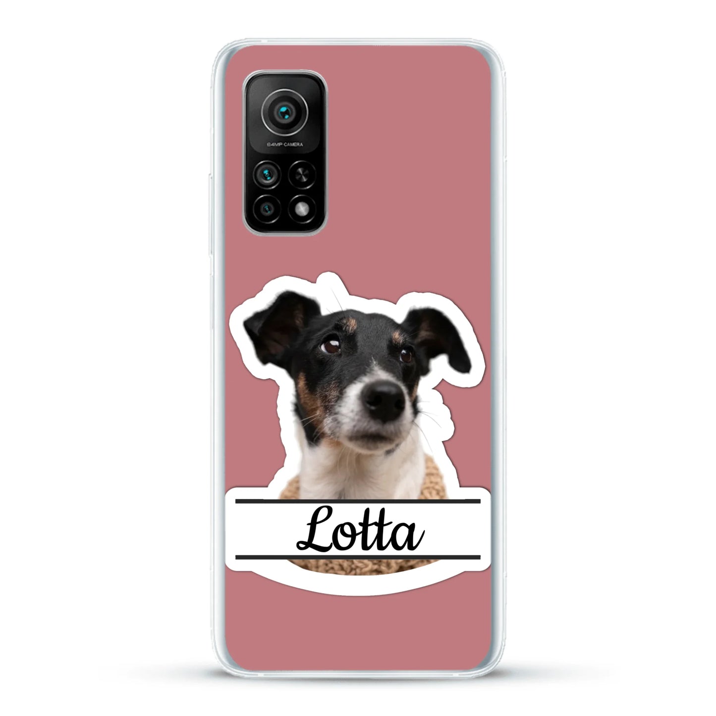 Haustierportrait Stickeroptik - Individuelle Handyhülle