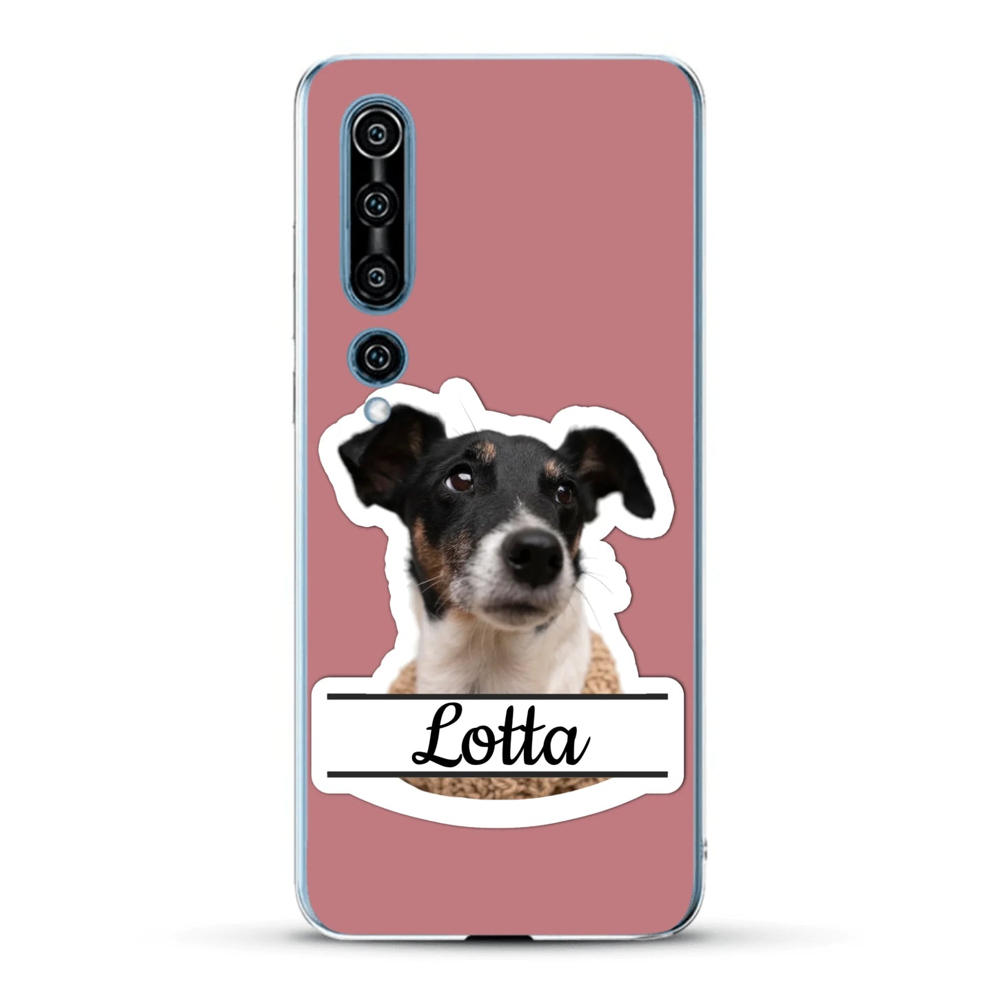 Haustierportrait Stickeroptik - Individuelle Handyhülle