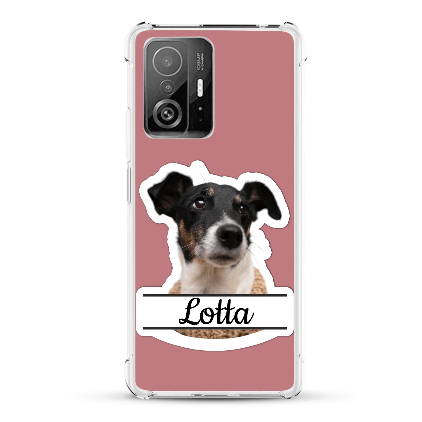 Haustierportrait Stickeroptik - Individuelle Handyhülle