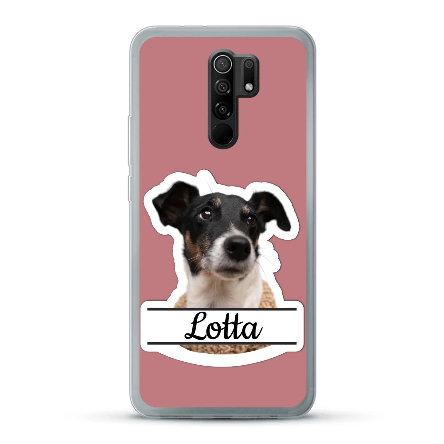 Haustierportrait Stickeroptik - Individuelle Handyhülle